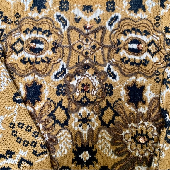 Vintage Italian Wool Angora Sweater Designer Boho - Picture 2 of 4